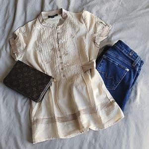 Bebe nude colored blouse